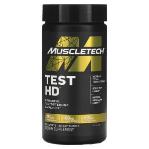 Формула для подъема тестостерона, Test HD, Muscletech, для мужчин, 90 таблеток с быстрым высвобождением 
