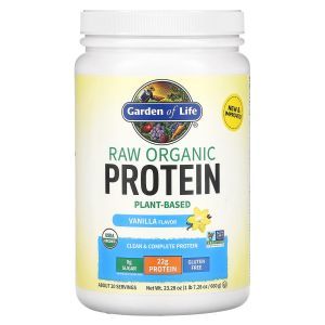 Протеин, RAW Organic Protein, Garden of Life, органик, ванильный вкус, 660 г  