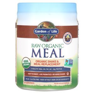 Заменитель питания,  RAW Organic Meal, Garden of Life, ванильный пряный чай, 454 г