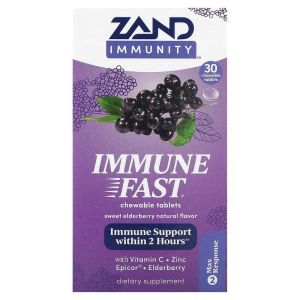 Иммунная поддержка, Immune Fast, Zand, сладкая бузина, 30 жевательных таблеток