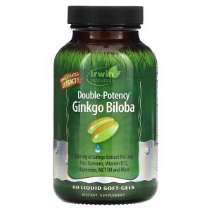 Гинкго Билоба, Ginkgo Biloba, Irwin Naturals, 60 гелевых капсул