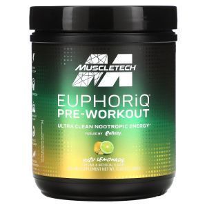 Предтренировочный комплекс, Euphoriq, Limited Edition, Muscletech, лимонад юдзу, 340 г 