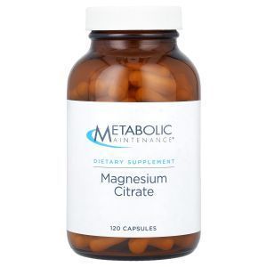 Цитрат магния, Magnesium Citrate, Metabolic Maintenance, 120 капсул