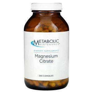 Цитрат магния, Magnesium Citrate, Metabolic Maintenance, 250 капсул