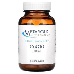 Коэнзим  Q10,  CoQ10, Metabolic Maintenance, 100 мг, 60 капсуо