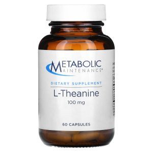 L-Теанин, L-Theanine, Metabolic Maintenance, 100 мг, 60 капсул
