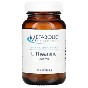 L-Теанин, L-Theanine, Metabolic Maintenance, 200 мг, 120 капсул