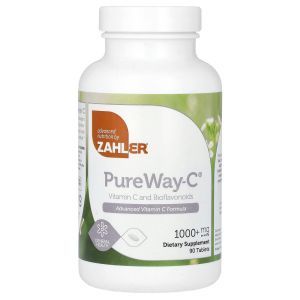Витамин С и биофлавоноиды, Pure Way-C, Zahler, 1000 мг, 90 таблеток