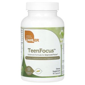 Улучшение памяти и работы мозга у подростков, Teen Focus, Zahler, 90 капсул