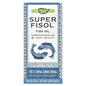 Супер рыбий жир, Fish Oil, Nature's Way, 90 гелевых капсул