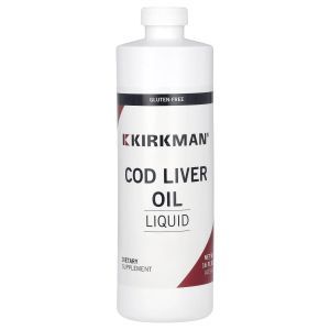 Рыбий жир из печени трески, Cod Liver Oil, Kirkman Labs, жидкий, 473 мл