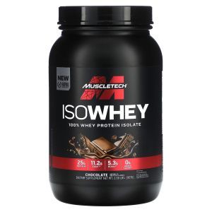 Изолят сывороточного протеина, IsoWhey, MuscleTech, вкус шоколада, 907 г
