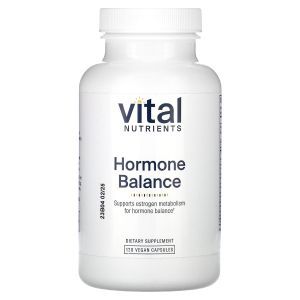 Поддержка гормонального баланса, Hormone Balance, Vital Nutrients, для женщин и мужчин, 120 веганских капсул