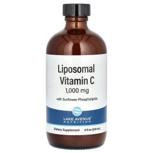 Липосомальный витамин С, Liposomal Vitamin C, Lake Avenue Nutrition, без сахара, 1000 мг, 236 мл 