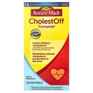 Контроль холестерина, CholestOff Complete, Nature Made, 120 гелевых капсул