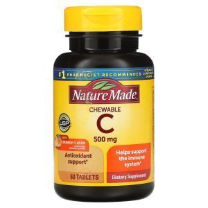 Витамин С жевательный, Nature Made, 500 мг, 60
