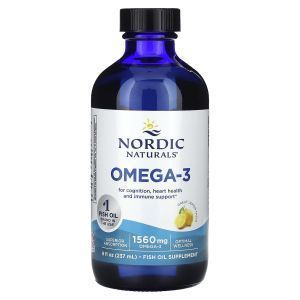 Рыбий жир (лимон), Omega-3, Nordic Naturals, 237 мл.
