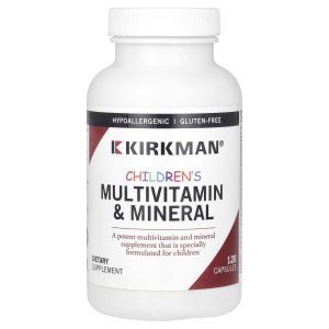 Витамины и минералы для детей, Children's Multi-Vitamin/Mineral, Kirkman Labs, гипоаллергенная формула, 120 капсул