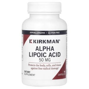Альфа-липоевая кислота, Alpha Lipoic Acid, Kirkman Labs, 50 мг, 90 капсул (Default)