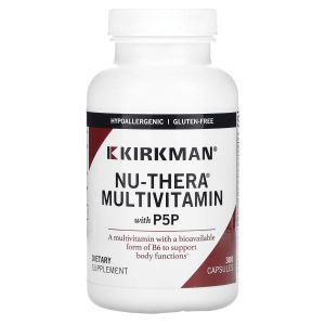 Мультивитамины с витамином В6 (пиридоксал-5-фосфат), Nu-Thera Multivitamin, Kirkman Labs, 300 капсул