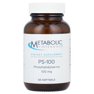 Фосфатидилсерин, PS-100, Metabolic Maintenance, 100 мг, 60 гелевых капсул