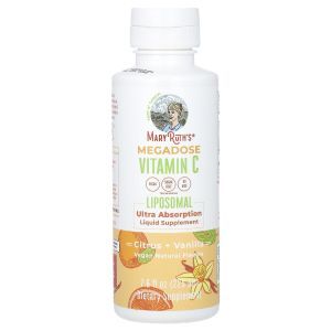 Витамин С, Megadose Vitamin C Liposomal, MaryRuth's, липосомальный, цитрус + ваниль, 225 мл