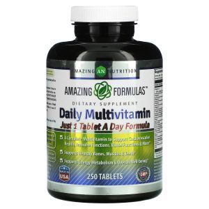 Мультивитамины, Daily Multivitamin, Amazing Nutrition, 250 таблеток
