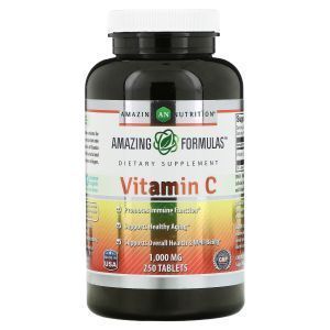 Витамин С, Vitamin C, Amazing Nutrition, 1000 мг, 250 таблеток
