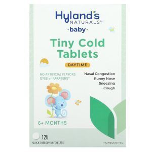 Средство от простуды для детей старше 6 месяцев, Tiny Cold Tablets, Hyland's, 125 таб.