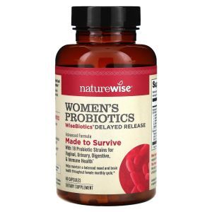 Пробиотики медленного высвобождения для женщин, Probiotics Women's, NatureWise, 60 капсул