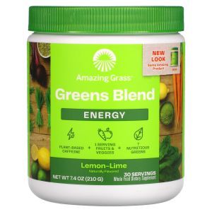 Зеленая пища (лимон), Энергия, Amazing Grass, 210 