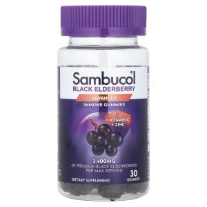 Бузина черная, Black Elderberry, Sambucol, 30 жевательных таблеток