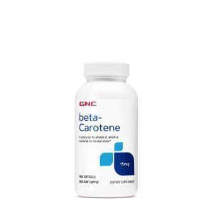 Витамин А (бета-каротин), Beta-Carotene, GNC, 15 мг, 360 гелевых капсул