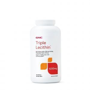 Лецитин, поддержка сердца, печени и нервной системы, Triple Lecithin, GNC, 1200 мг, 240 гелевых капсул