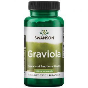 Гравиола, Graviola, Swanson, 530 мг, 60 капсул