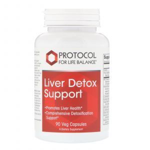 Средство для выведения токсинов, Liver Detox Support, Protocol for Life Balance, 90 кап.