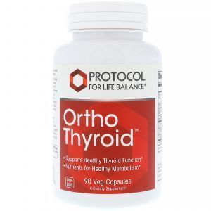 Поддержка щитовидной железы, Ortho Thyroid, Protocol for Life Balance, 90 кап.