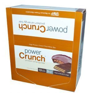 Протеиновые батончики, арахисовое масло, Power Crunch Protein Energ, BNRG, 12 шт (40 г)