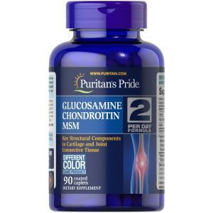 Глюкозамин хондроитин и МСМ, Triple Strength Glucosamine, Chondroitin & MSM, Puritan's Pride, 90 калет