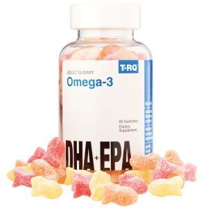 Омега-3 (DHA + EPA), со вкусом лимона, апельсина, клубники, Omega-3, DHA + EPA, T.RQ, 60 шт