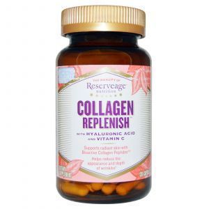 Коллаген, Collagen Replenish, ReserveAge Organics, 120 капсул