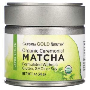 Церемониальный чай матча, Organic Ceremonial Matcha, MATCHA ROAD, California Gold Nutrition, 28 г
