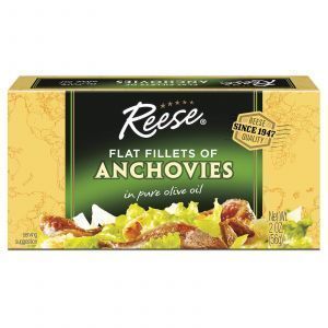 Спинки анчоусов в оливковом масле, Flat Fillets of Anchovies, Reese, 56 г