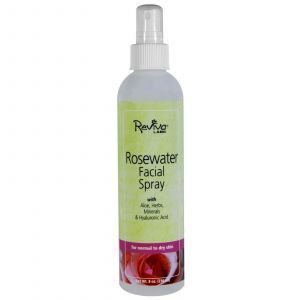 Спрей для лица с розовой водой, Rosewater Facial Spray, Reviva Labs, 236 мл
