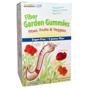 Пищевые волокна для детей, Fiber Garden Gummies, Rainbow Light, 30 пак.
