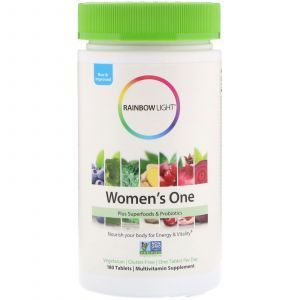 Витамины для женщин, Women's One, Rainbow Light, 180 таблеток