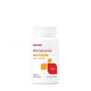 Мелатонин, Melatonin, GNC, 3 мг, 60 таблеток