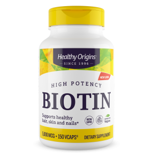 Биотин, Biotin, Healthy Origins, 5000 мкг, 150 капсул