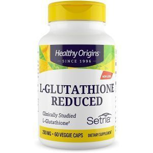 Глутатион, L-Glutathione, Healthy Origins, Setria, пониженный, 250 мг, 60 капсул