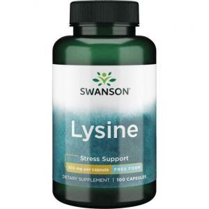 L-лизин, L-Lysine, Swanson, 500 мг, свободная форма, 100 капсул
